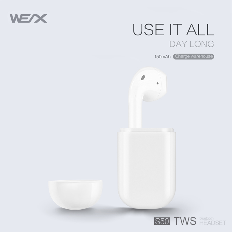 WEX S 50ワイヤレスイヤホン、真のワイヤレスステレオヘッドセット、Bluetooth