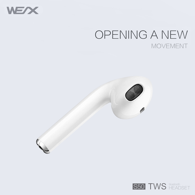 WEX S50 TWSイヤホン、真のワイヤレスステレオイヤホン